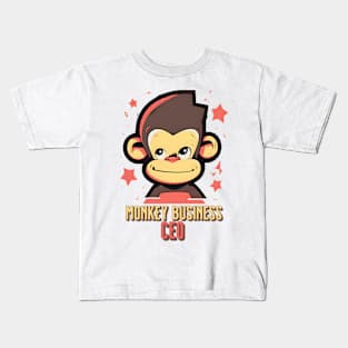 Monkey Business CEO Kids T-Shirt